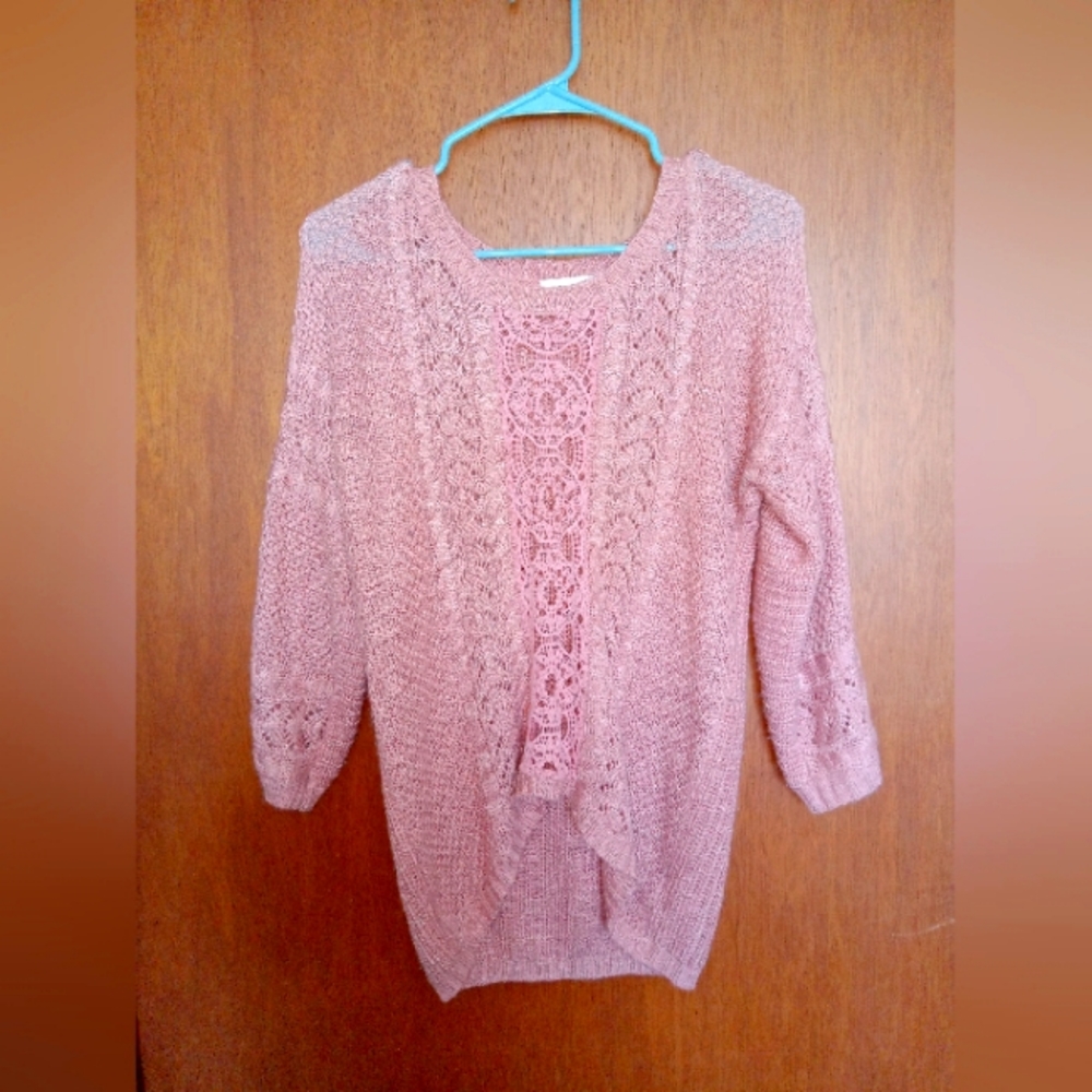 Pink Rose Pink Lace Top